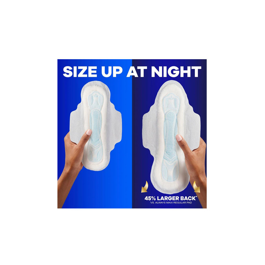 Maxi Overnight Pads with Wings